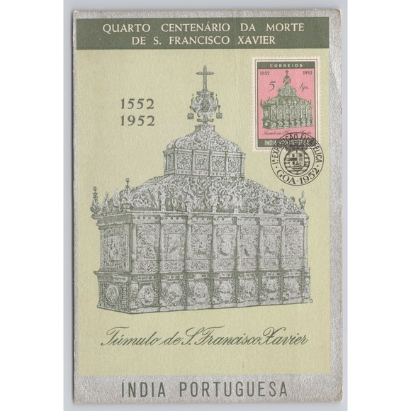 Other - India Portuguesa 1952 Quarto Centenario S Francisco Xavier Postcard‎